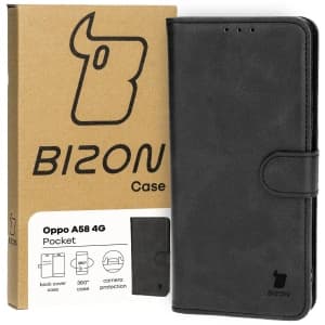Bizon Case Pocket Oppo A58 4G black