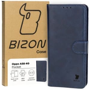 Bizon Case Pocket Oppo A58 4G navy blue