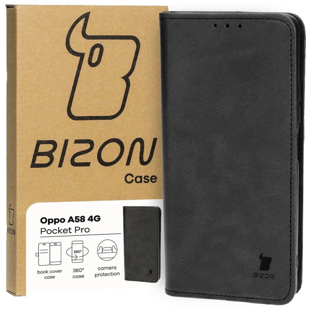 Bizon Case Pocket Pro Oppo A58 4G black - 1