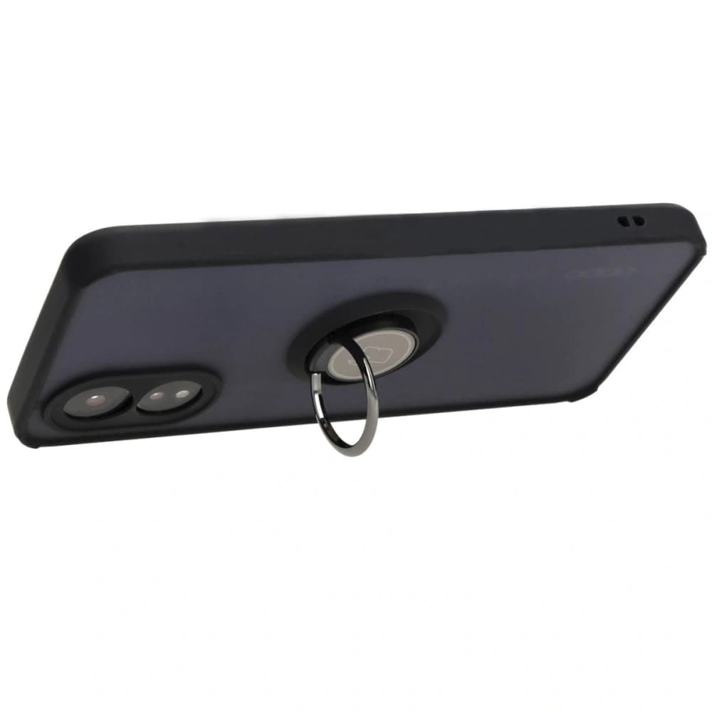 Bizon Case Hybrid Ring Oppo A38 4G smoky with a black frame - 5