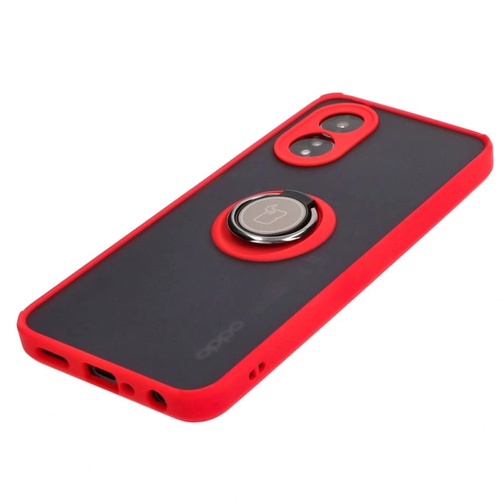 Bizon Case Hybrid Ring Oppo A38 4G smoky with a red frame - 3