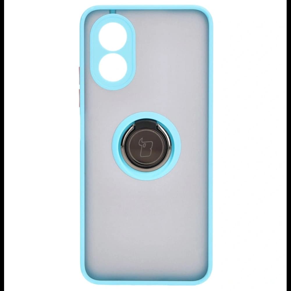 Bizon Case Hybrid Ring Oppo A38 4G rauchig mit einem hellblauen Rahmen - 2