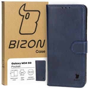 Bizon Case Pocket Samsung Galaxy M34 5G navy blue