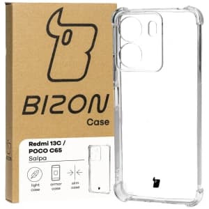 Elastyczne etui Bizon Case Salpa do Xiaomi Redmi 13C / Xiaomi Poco C65 przezroczyste