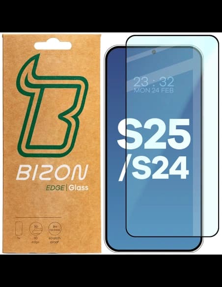 Szkło hartowane Bizon Glass Edge 2 do Samsung Galaxy S25 / S24