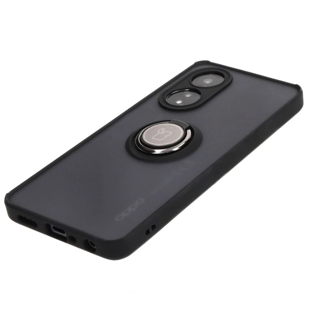 Bizon Case Hybrid Ring Oppo A58 4G rauchig mit schwarzem Rahmen - 3