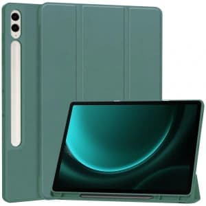 Bizon Case Tab Lizard Samsung Galaxy Tab S9 FE Plus dark green