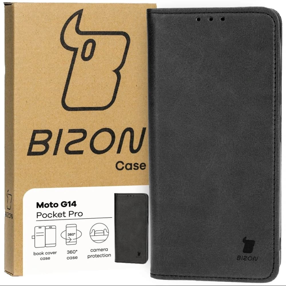 Bizon Case Pocket Pro Motorola Moto G14 black - 1