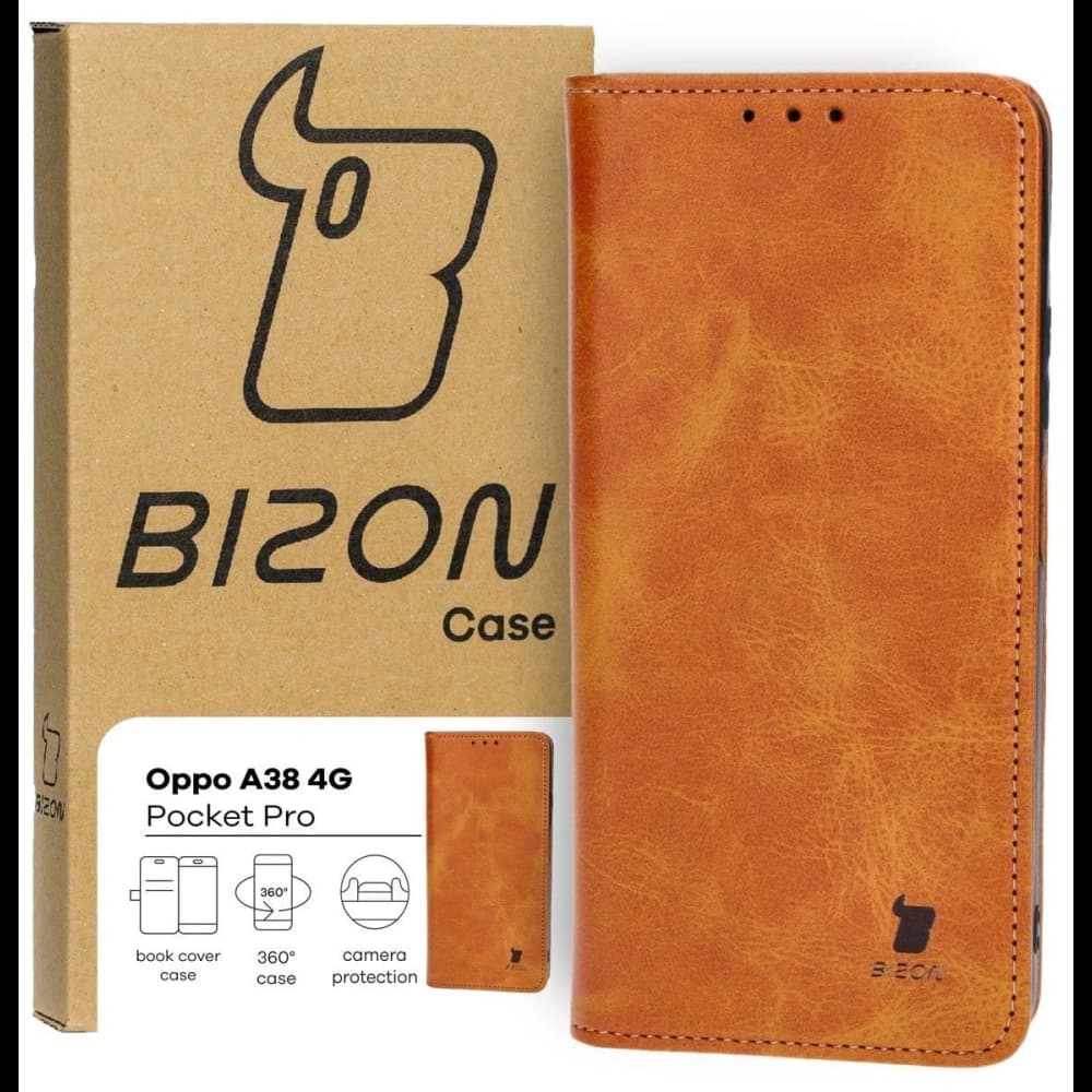 Bizon Case Pocket Pro Oppo A38 4G braun - 1