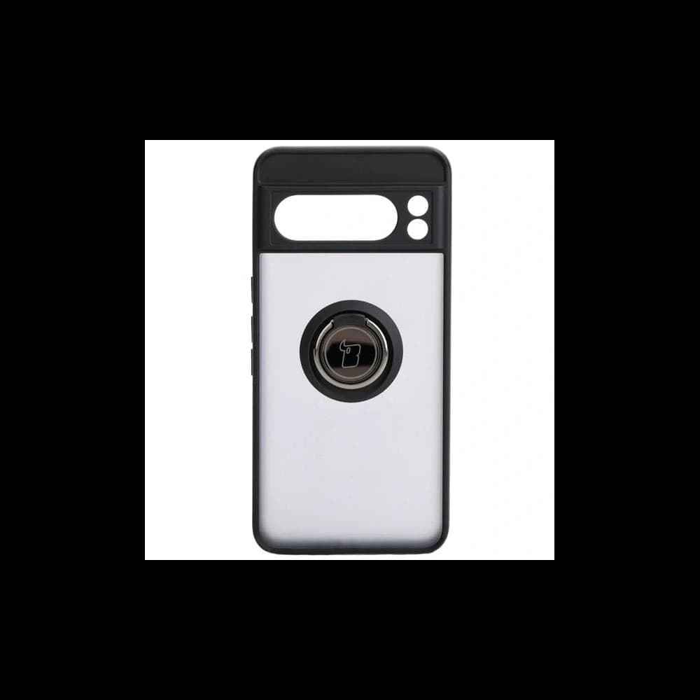 Bizon Case Hybrid Ring Google Pixel 8 Pro smoky with a black frame - 2
