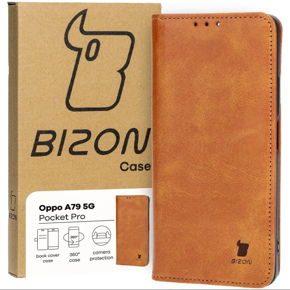 Bizon Case Pocket Pro Oppo A79 5G brown - 1