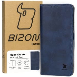 Bizon Case Pocket Pro Oppo A79 5G navy blue
