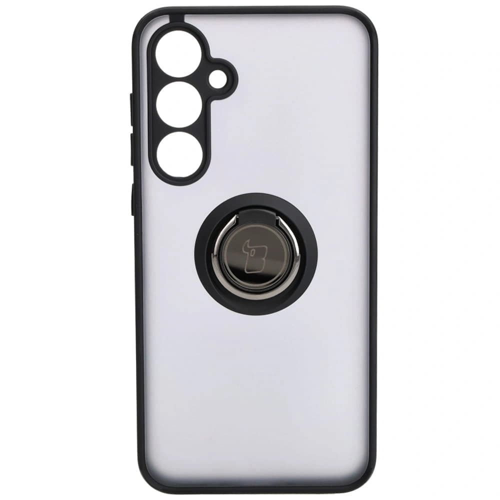 Bizon Case Hybrid Ring Samsung Galaxy A35 5G rauchig mit einem schwarzen Rahmen - 2