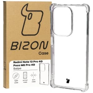 Bizon Case Salpa Xiaomi Poco M6 Pro 4G / Xiaomi Redmi Note 13 Pro 4G átlátszó