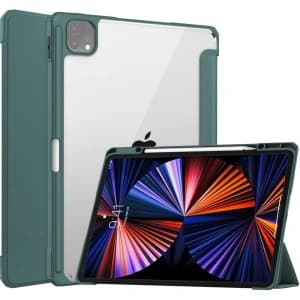 Bizon Case Tab Clear Matt Apple iPad Pro 12.9 2022/2021/2018 dark green