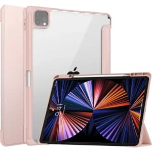 Bizon Case Tab Clear Matt Apple iPad Pro 12.9 2022/2021/2018 rose gold