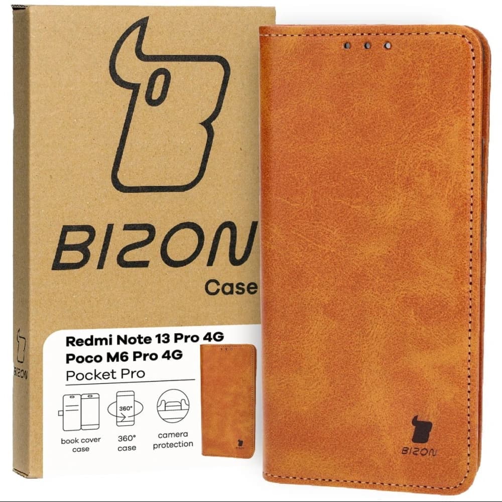 Bizon Case Pocket Pro Xiaomi Poco M4 Pro 5G / Xiaomi Redmi Note 11s 5G braun - 1