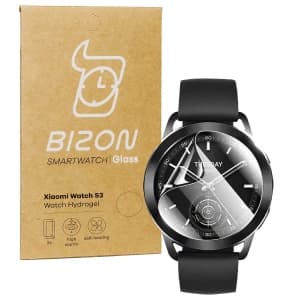 Bizon Glas Uhr Hydrogel Xiaomi Uhr S3 47 mm [2 PACK]