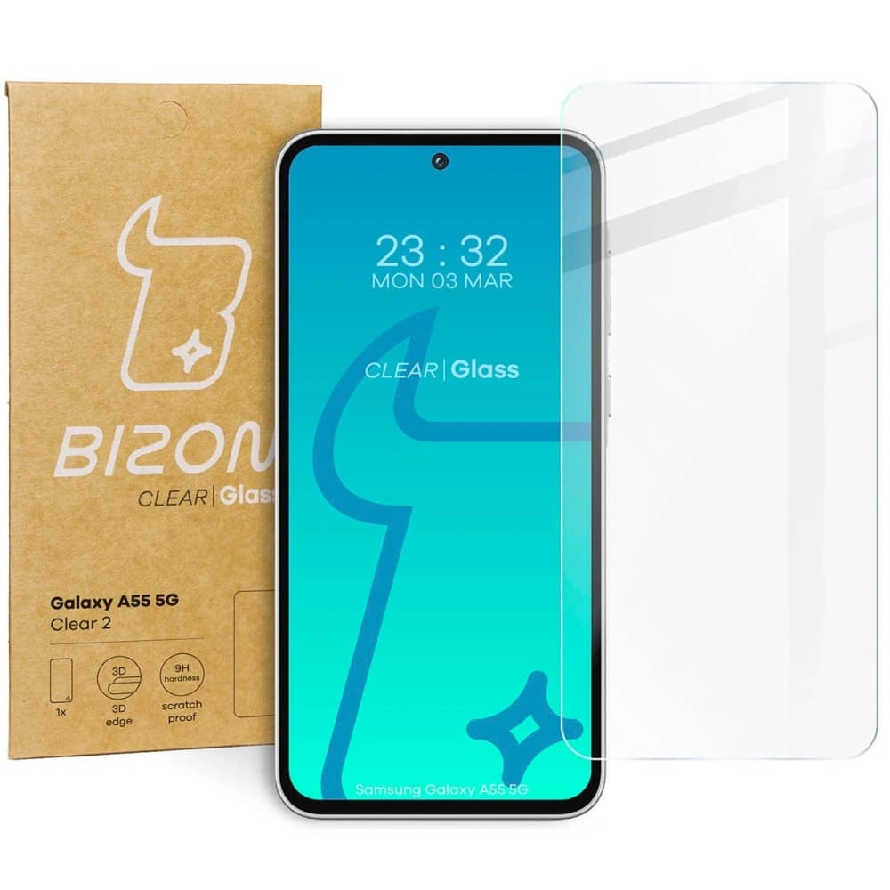 Szkło hartowane Bizon Glass Clear 2 do Samsung Galaxy A55 5G - 1