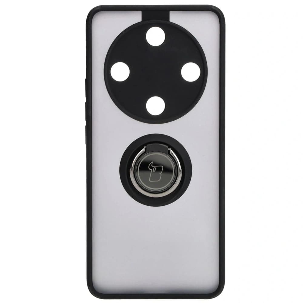 Bizon Case Hybrid Ring Honor Magic6 Lite smoky mit einem schwarzen Rahmen - 2