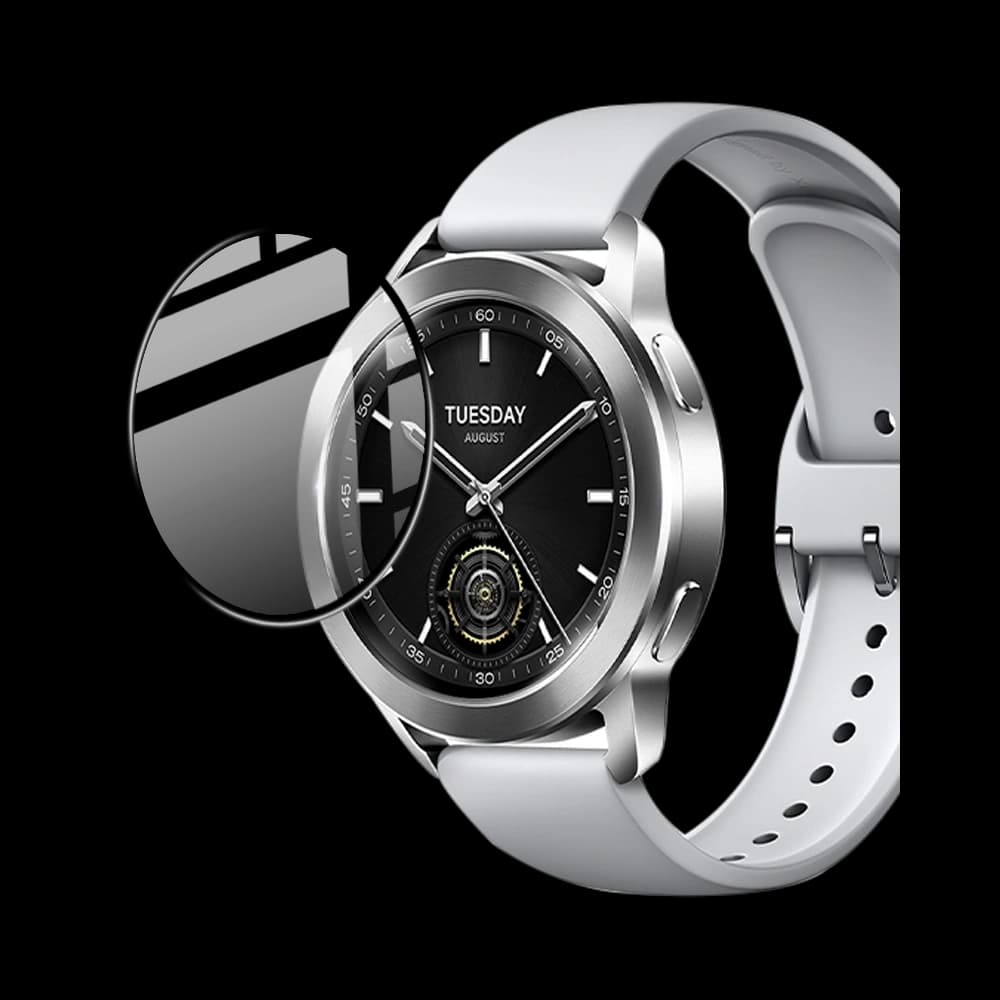 Bizon Glas Uhr Edge Hybrid Xiaomi Uhr S3 47 mm schwarz - 2