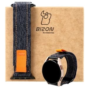 Bizon Strap Uhr Urban Samsung Galaxy Uhr 20 mm dunkelblaue Jeans