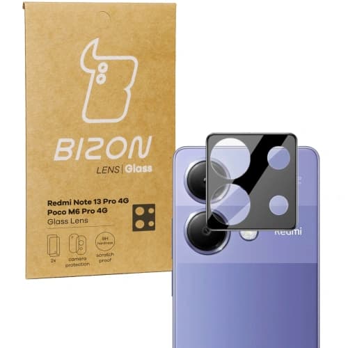 Sklo na aparát Bizon Glass Lens do Xiaomi Redmi Note 13 Pro 4G / Poco M6 Pro 4G [2 PACK]