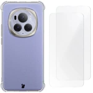Etui + 2x folie Bizon Case Clear Pack pro Honor Magic6 Pro průhledné