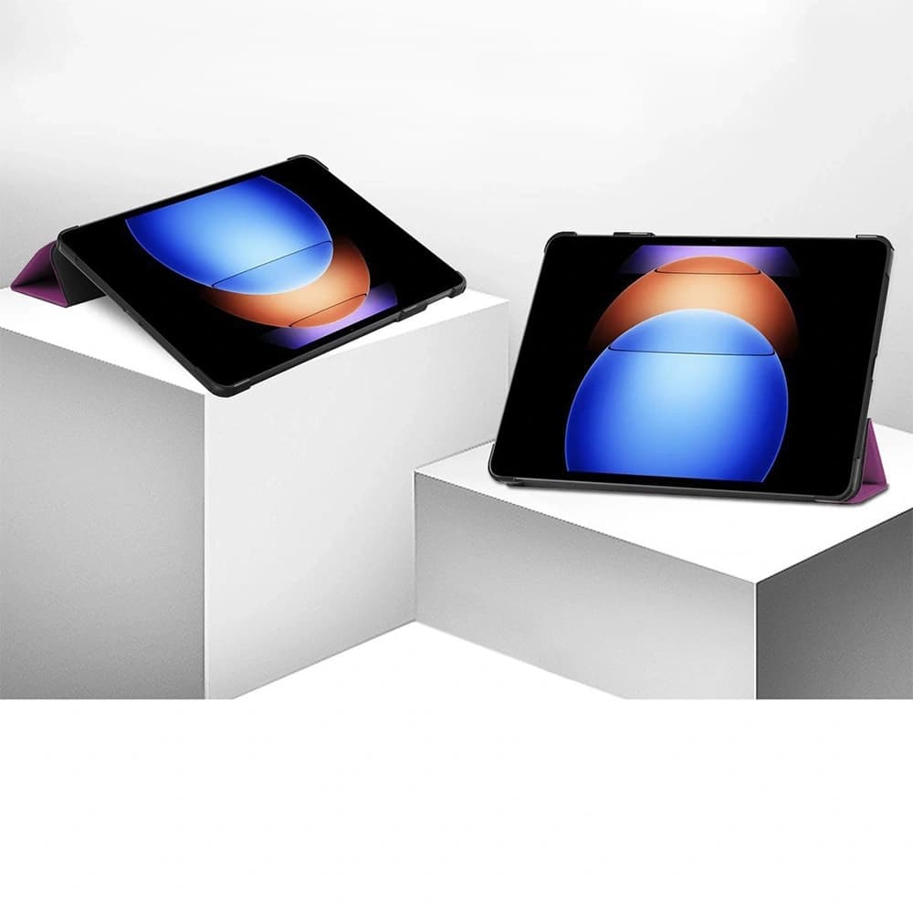 Etui Bizon Case Tab Croc do Xiaomi Pad 6S Pro ciemnofioletowe - 2