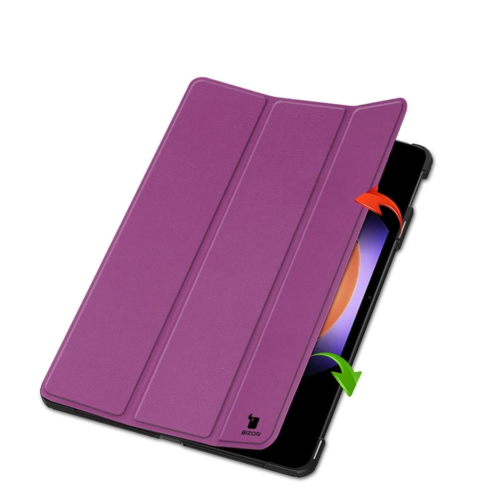 Etui Bizon Case Tab Croc do Xiaomi Pad 6S Pro ciemnofioletowe - 5