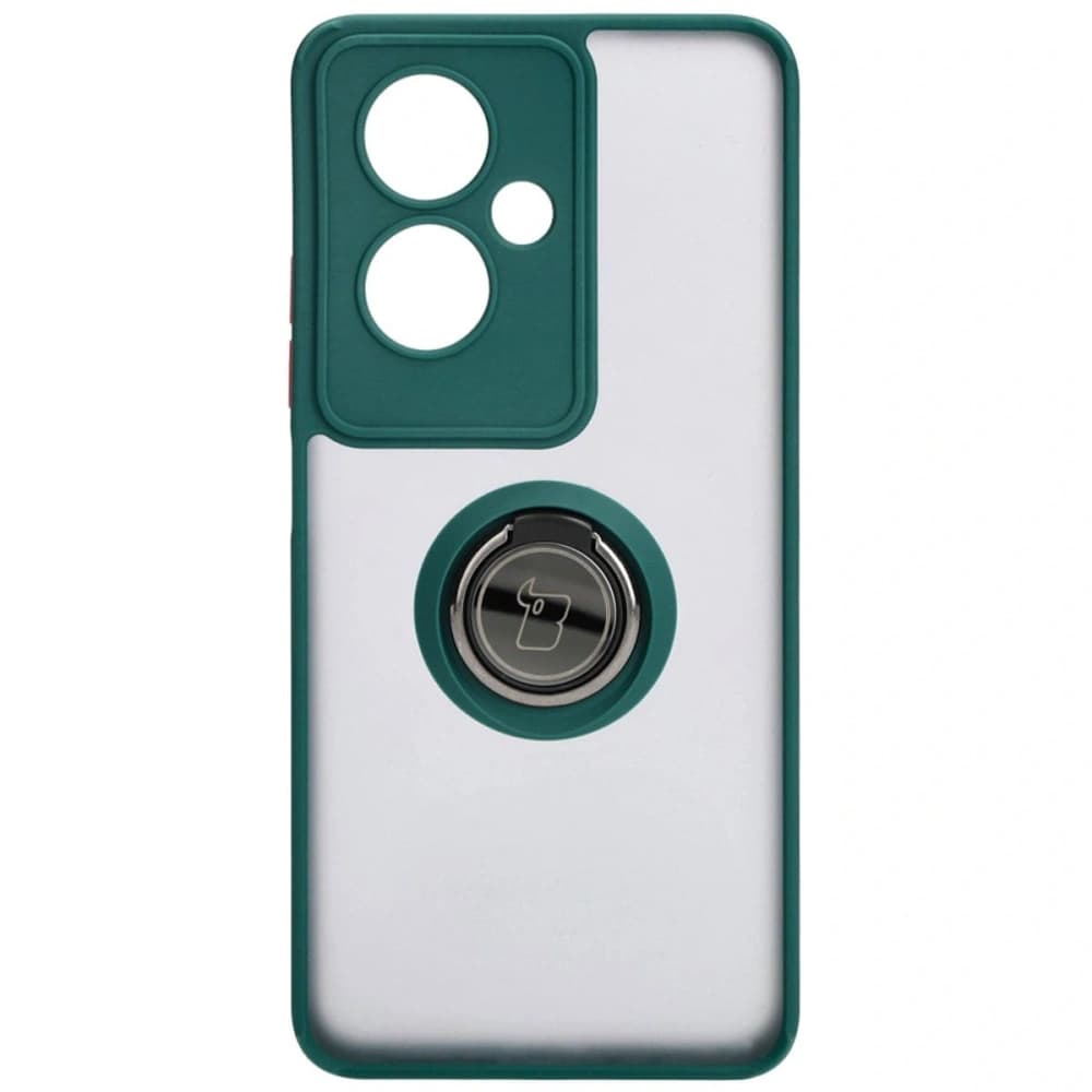 Bizon Case Hybrid Ring Oppo A79 5G smoky with a dark green frame - 2