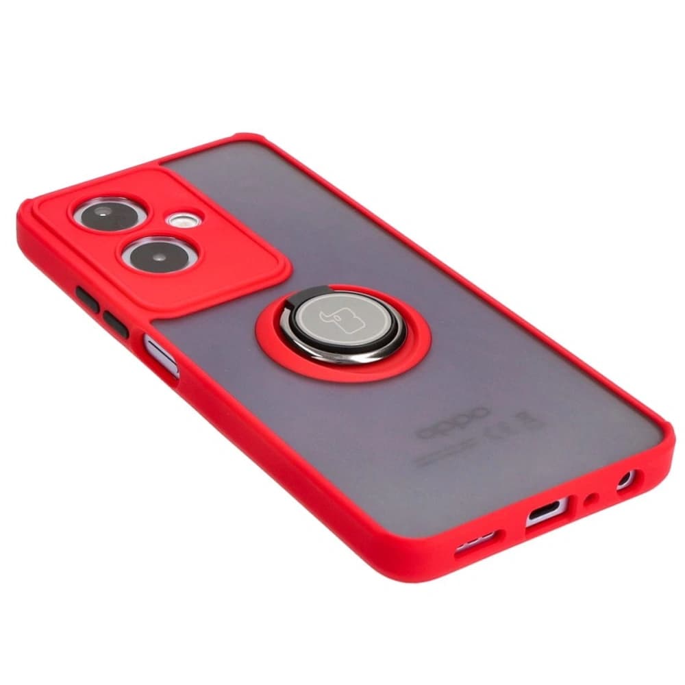 Bizon Case Hybrid Ring Oppo A79 5G smoky with a red frame - 4