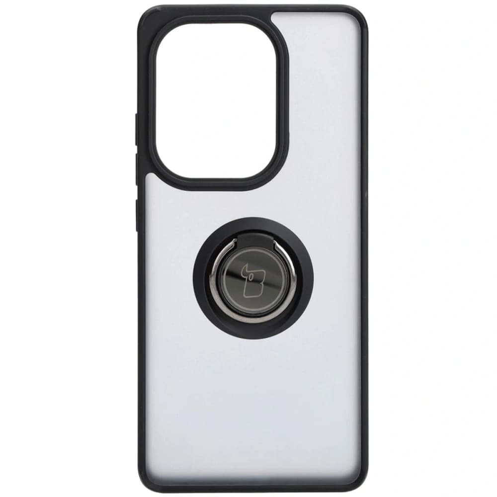 Bizon Case Hybrid Ring Xiaomi Poco M6 Pro 4G / Xiaomi Redmi Note 13 Pro 4G füstös fekete kerettel - 2