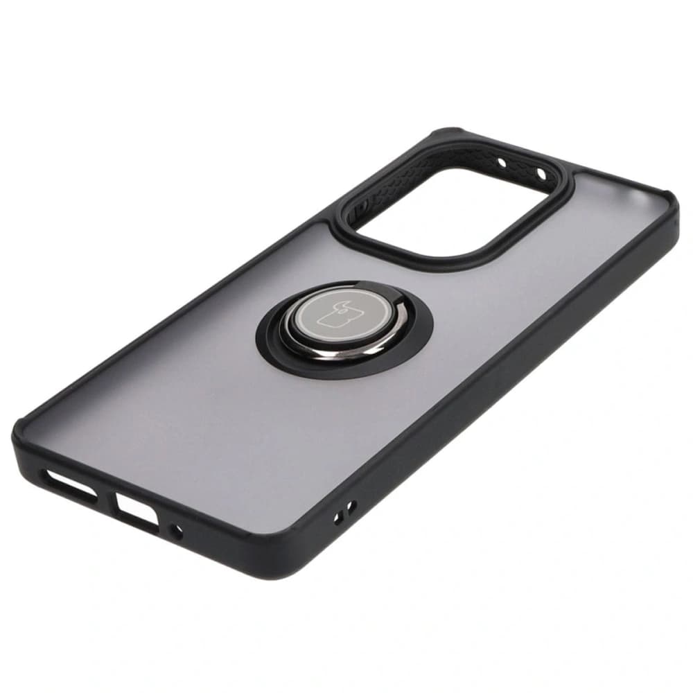Bizon Case Hybrid Ring Xiaomi Poco M6 Pro 4G / Xiaomi Redmi Note 13 Pro 4G füstös fekete kerettel - 3
