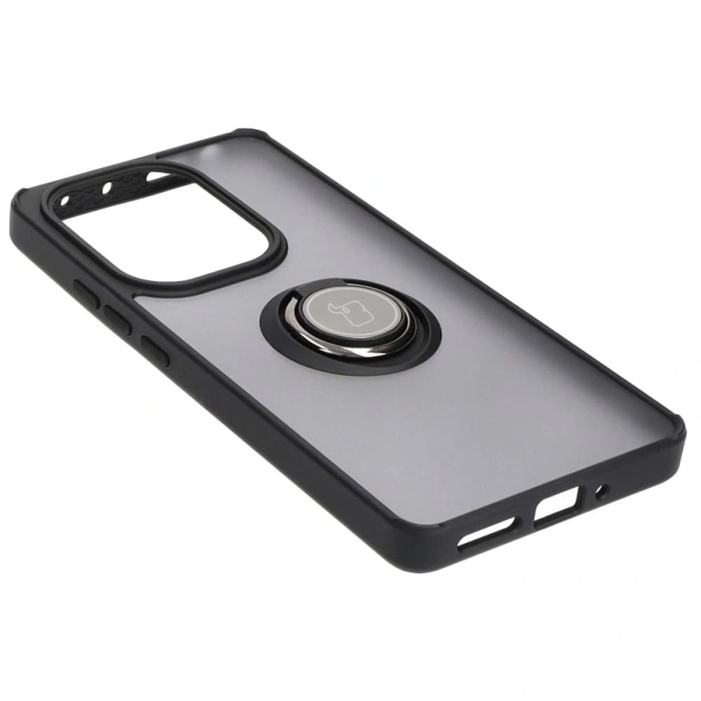 Bizon Case Hybrid Ring Xiaomi Poco M6 Pro 4G / Xiaomi Redmi Note 13 Pro 4G füstös fekete kerettel - 4