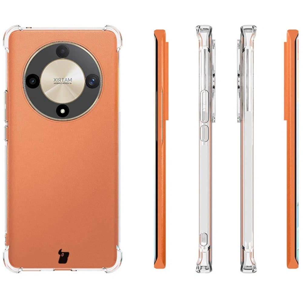 Etui + 2x folie Bizon Case Clear Pack pro Honor Magic6 Lite průhledné - 10