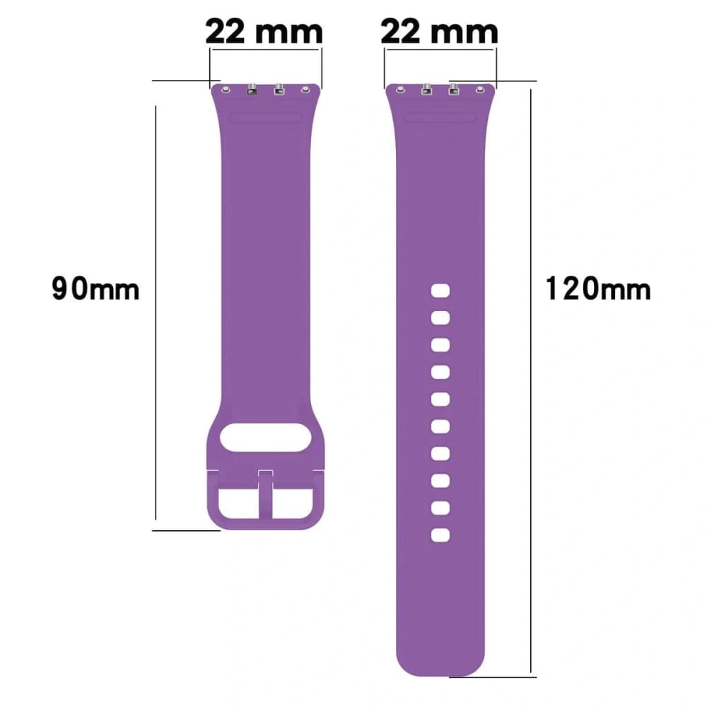 Bizon Strap Watch Silicone Samsung Galaxy Fit 3 purple - 2