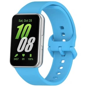 Bizon Strap Watch Silicone Samsung Galaxy Fit 3 blue