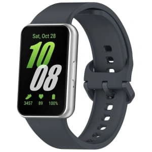 Bizon Strap Watch Silicone Samsung Galaxy Fit 3 grey