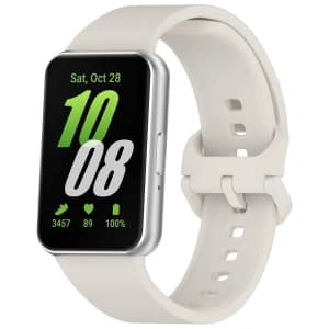 Bizon Strap Watch Silicone Samsung Galaxy Fit 3 light grey
