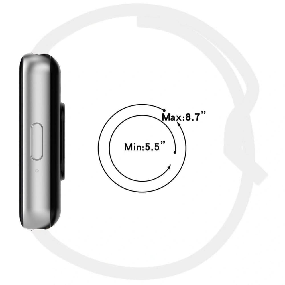 Bizon Armbanduhr Silikon Samsung Galaxy Fit 3 weiß - 6