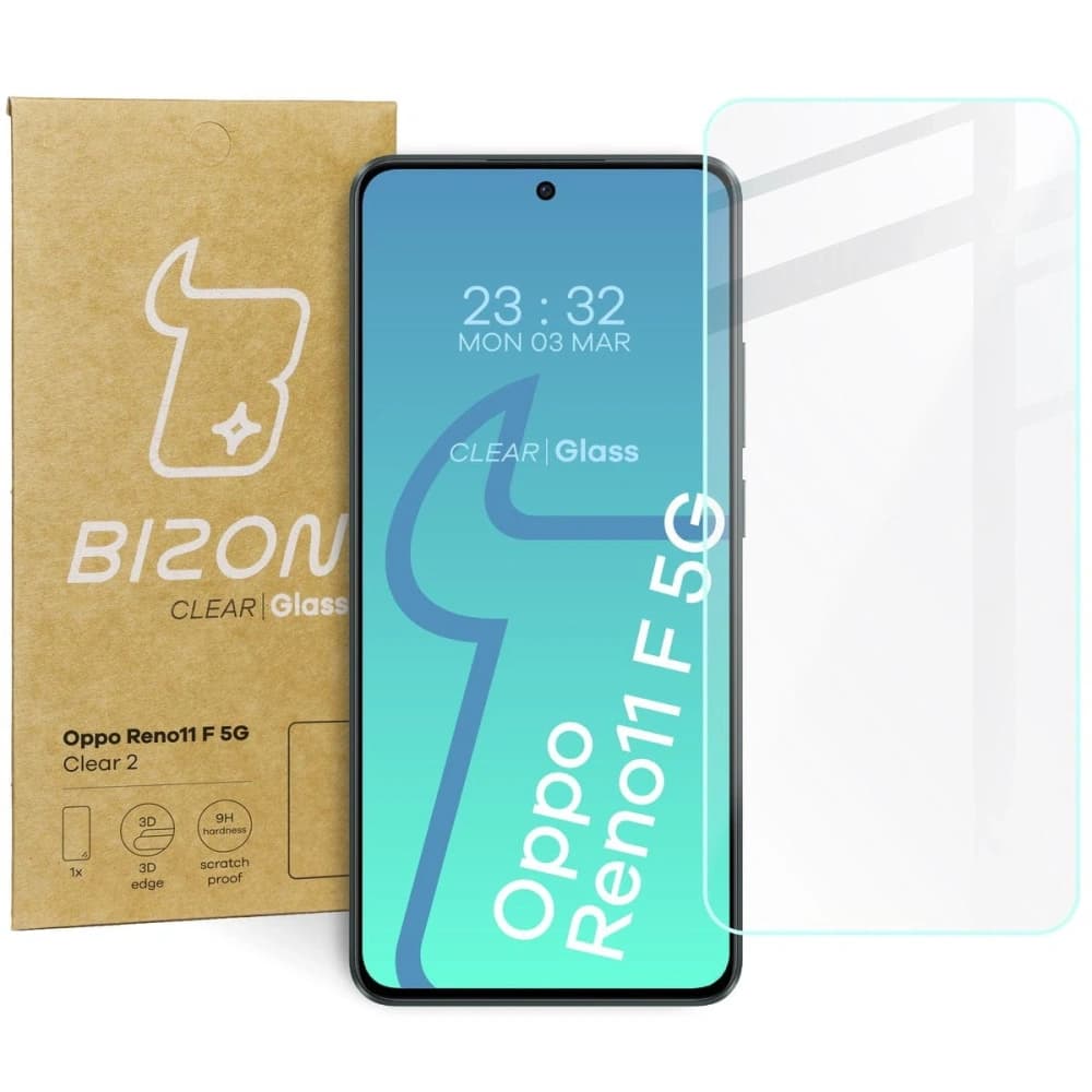 Szkło hartowane Bizon Glass Clear 2 do Oppo Reno11 F 5G - 1