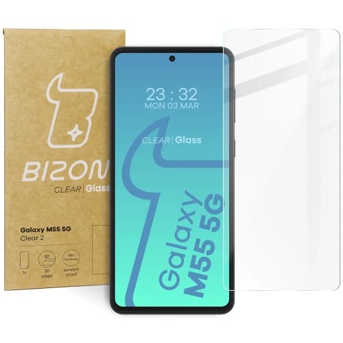 Szkło hartowane Bizon Glass Clear 2 do Samsung Galaxy M55 5G