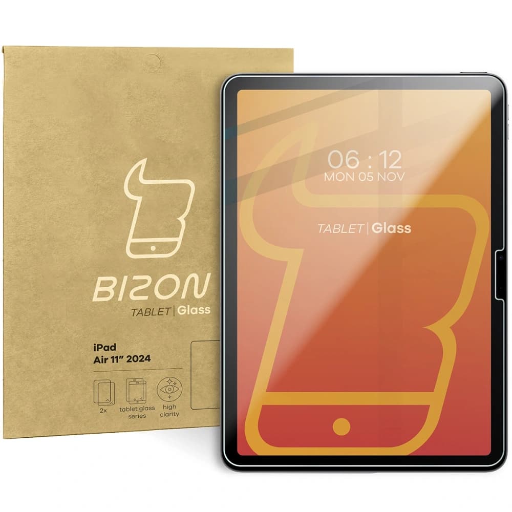 Bizon Glass Tab Clear Apple iPad Air 11" 6 gen. 2024 [2 PACK] - 1