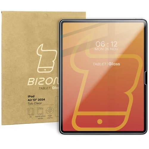 Bison Glass Tab Clear Tempered Glass pentru iPad Air 13" 2024 [2 PACK]