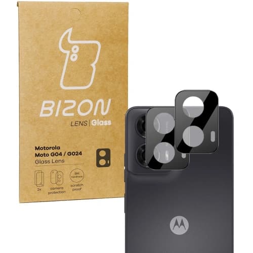 Sklo na aparát Bizon Glass Lens pro Motorola Moto G04 / G24 [2 PACK]