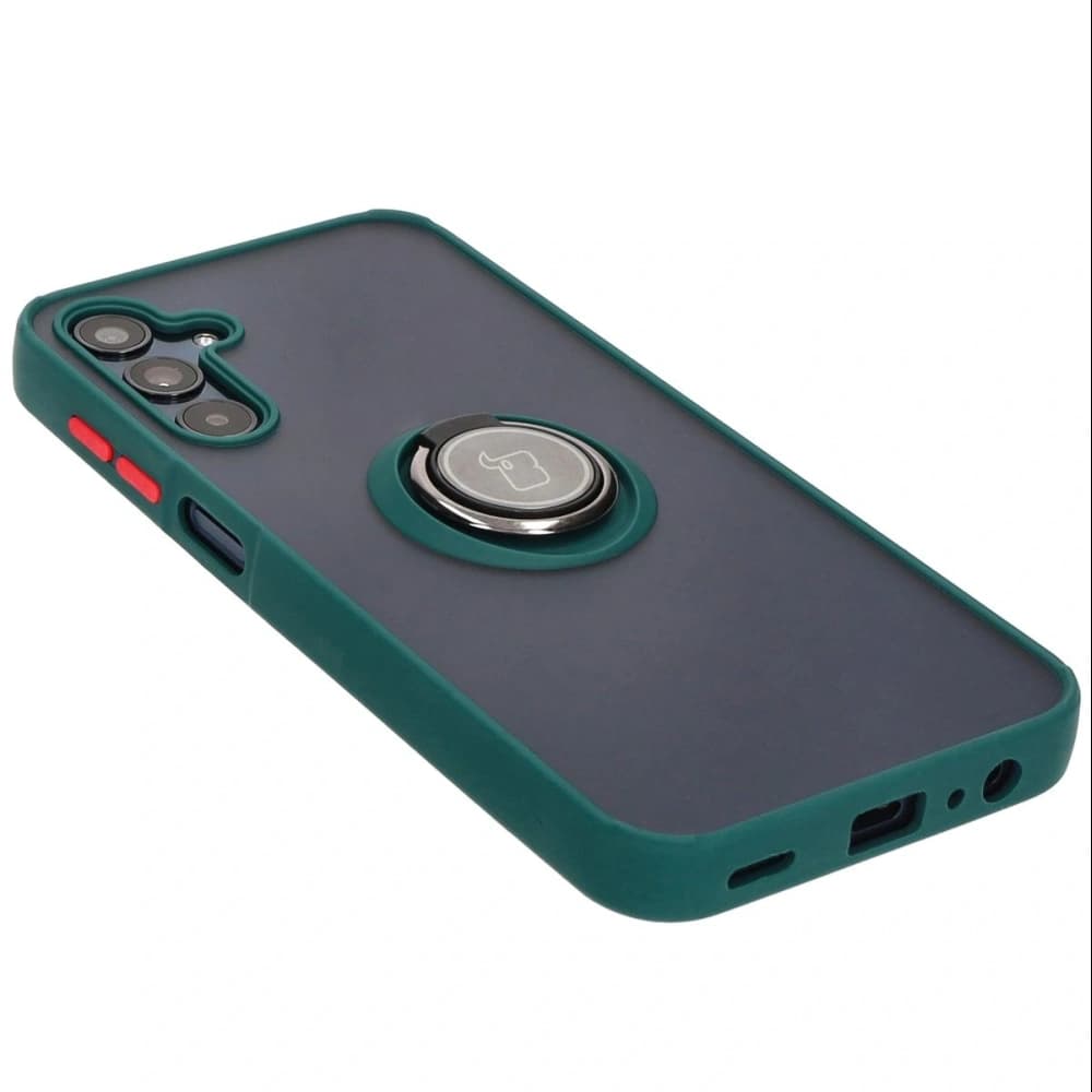 Bizon Case Hybrid Gyűrű Samsung Galaxy M15 5G füstös sötétzöld kerettel - 4