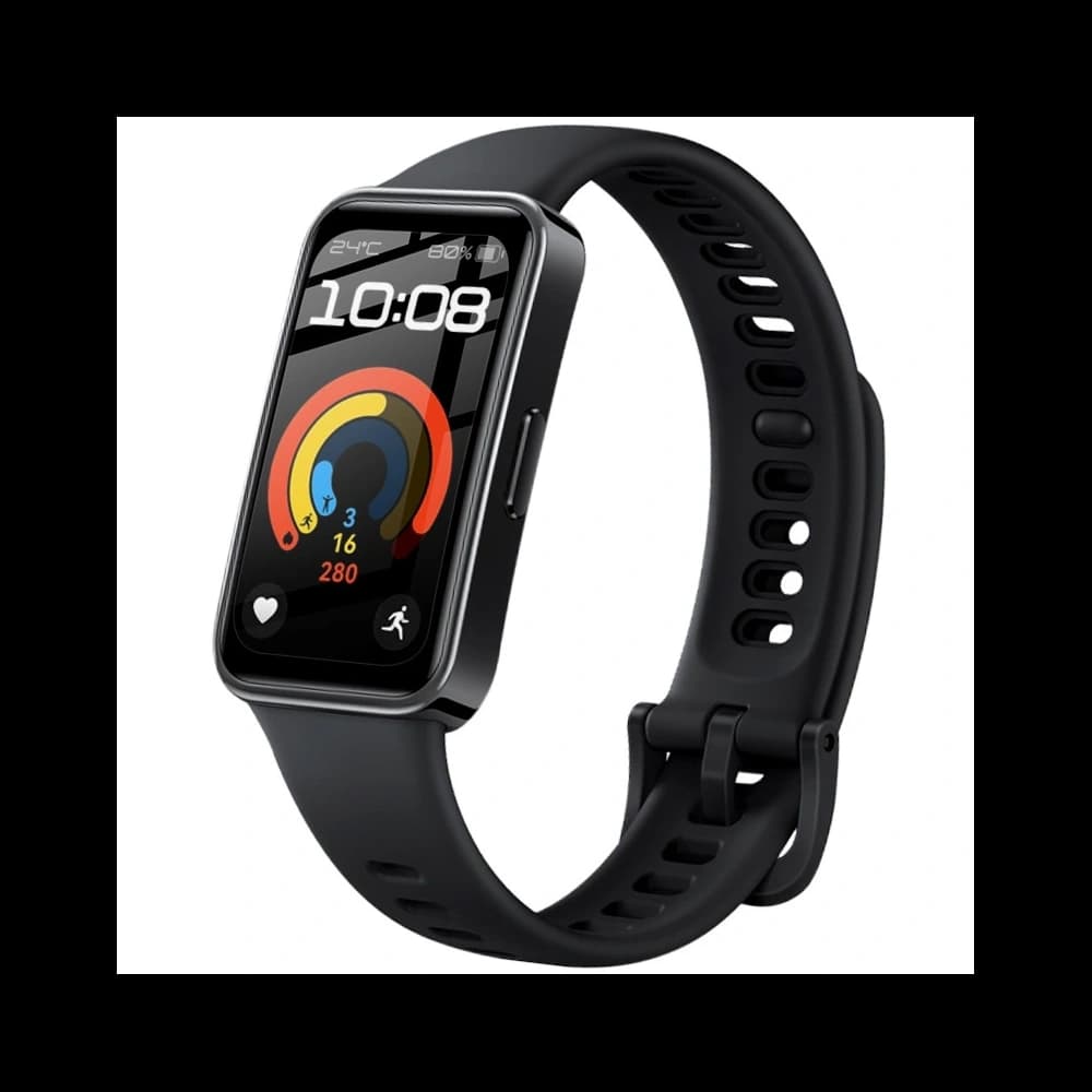 Bizon Glas Uhr Edge Hybrid Huawei Band 9 / Band 8 schwarz - 3