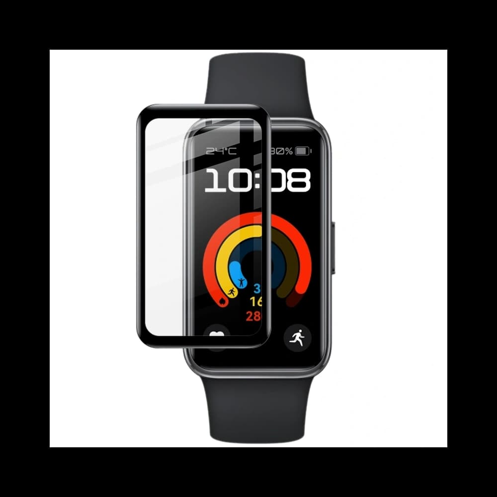 Bizon Glas Uhr Edge Hybrid Huawei Band 9 / Band 8 schwarz - 5