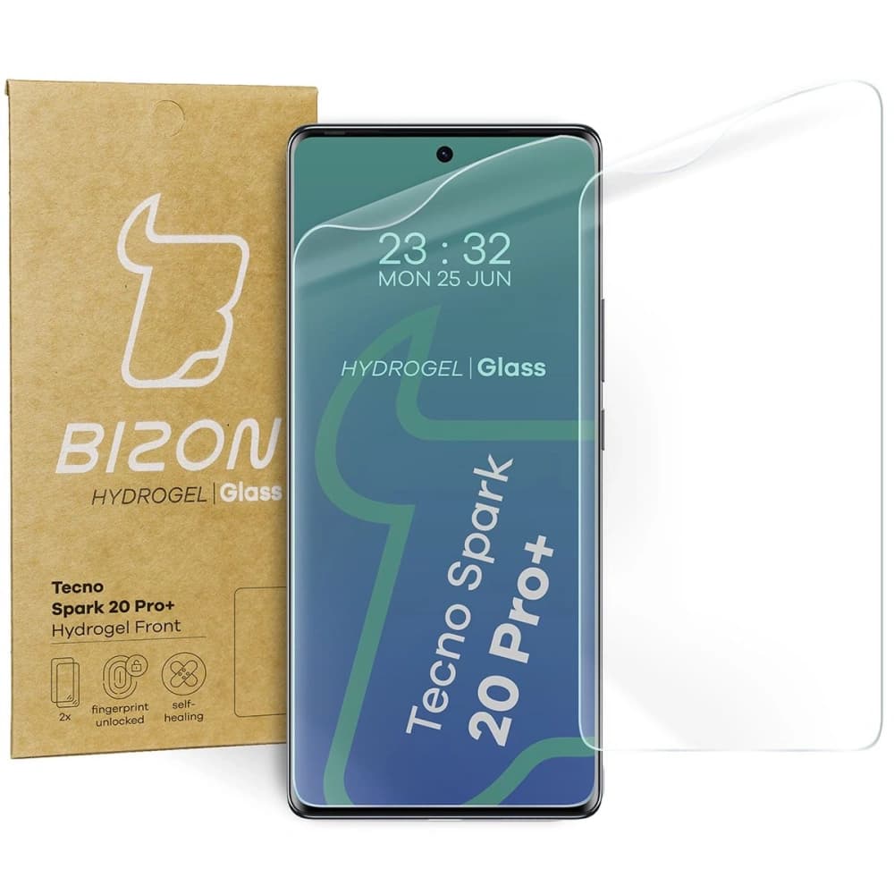 Bizon Glass Hydrogel Elülső Tecno Spark 20 Pro+ [2 PACK] - 1